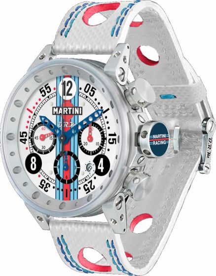 Luxury Replica BRM MARTINI RACING WHITE DIAL LIMITED EDITION V12-44-MR-01 watch